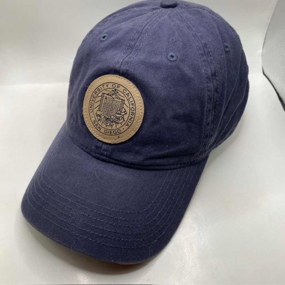 UCSD University of California San Diego Legacy EZA Hat Mens OSFA Navy Blue Patch